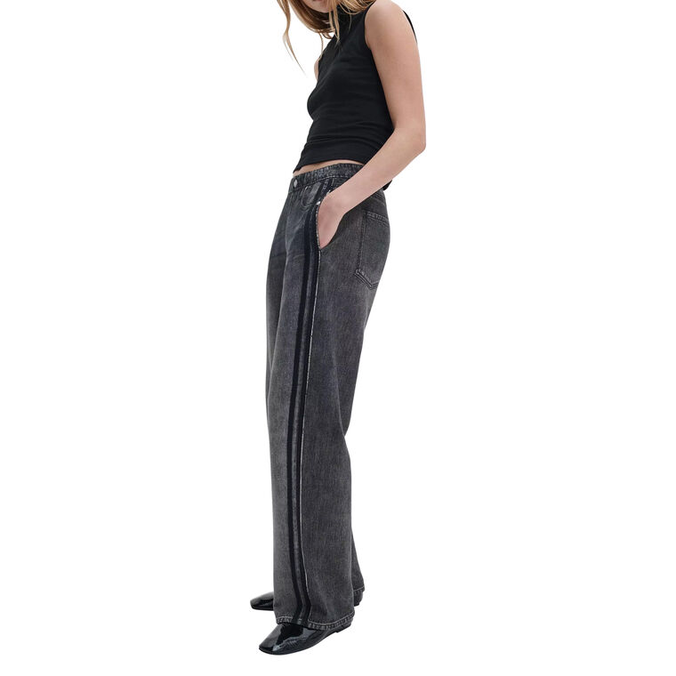 Miramar Terry Wide-Leg Track Pant image number null