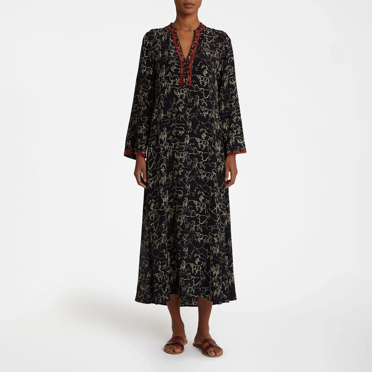 Jenna Kaftan in Wild Horse Print image number null