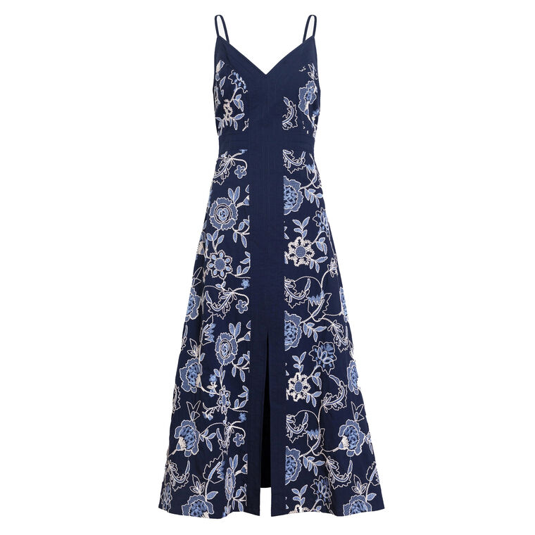 Madden Sleeveless Embroidered Midi Dress image number null