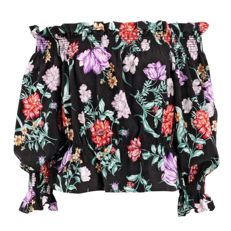 Vienna Long Sleeve Off-The-Shoulder Top image number null