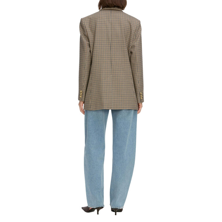 The Houndstooth Oversized Blazer image number null