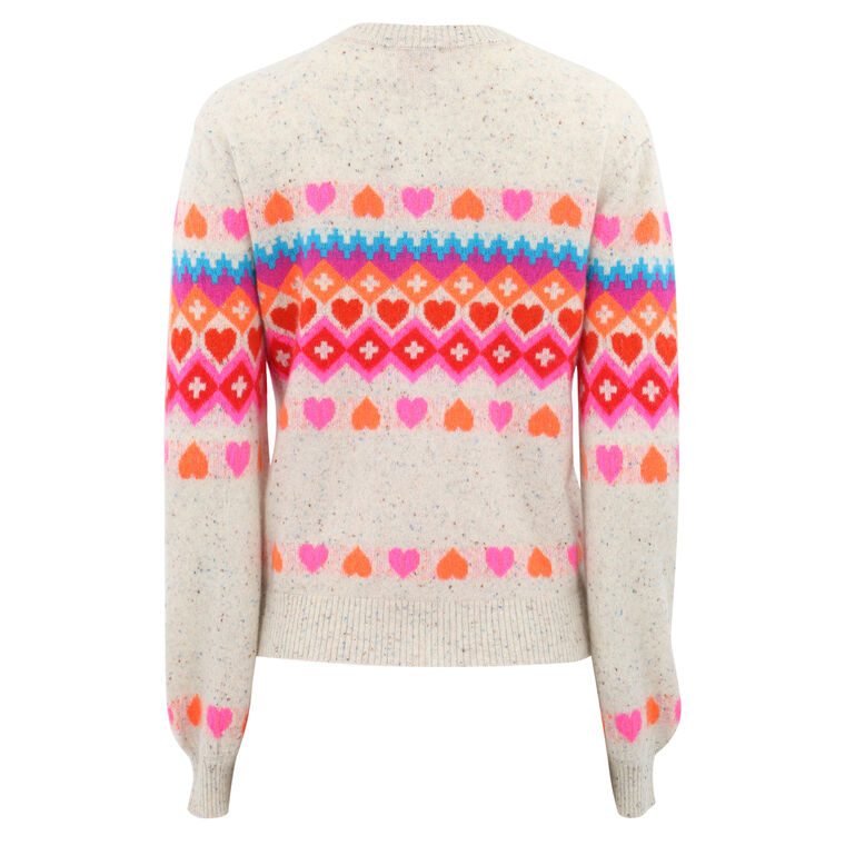 Rainbow Fair Isle Sweater image number null
