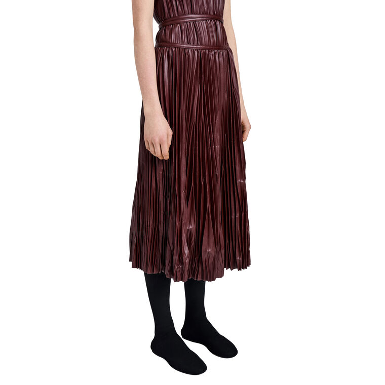 Rosalyn Midi Skirt In Faux Leather image number null
