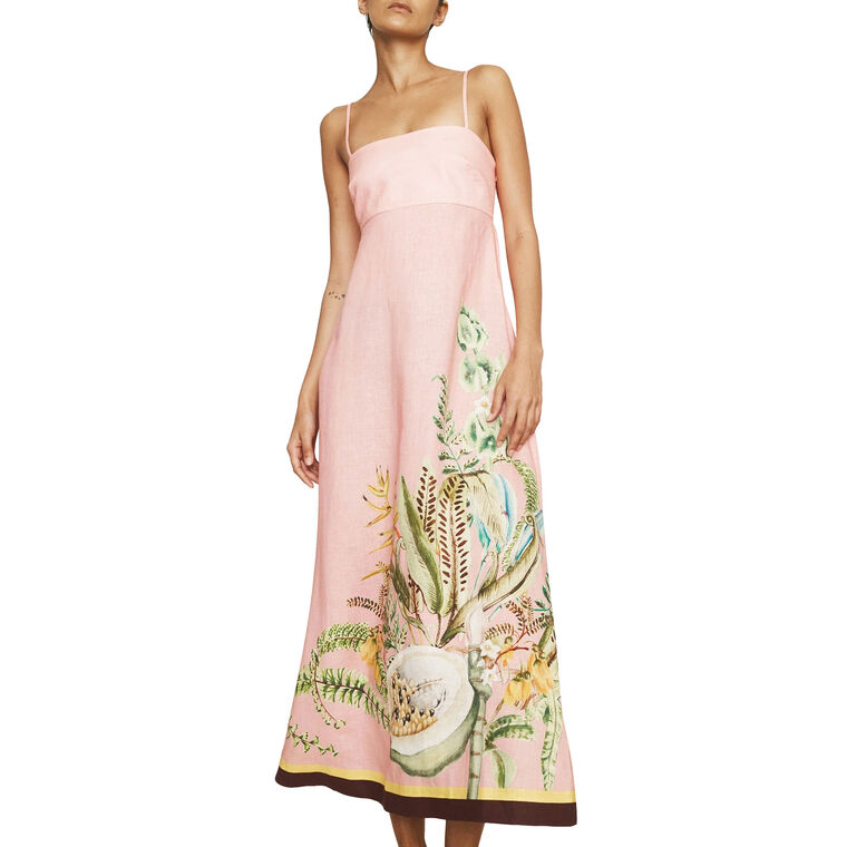 Papaya Sleeveless Midi Sundress image number null