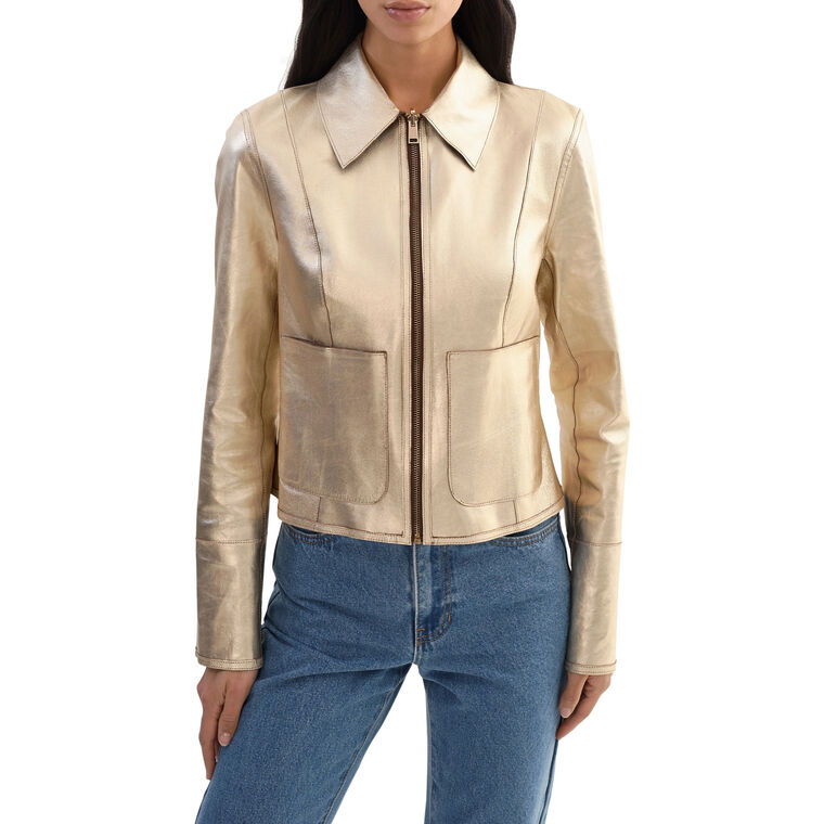 Claire Reversible Leather Jacket image number null