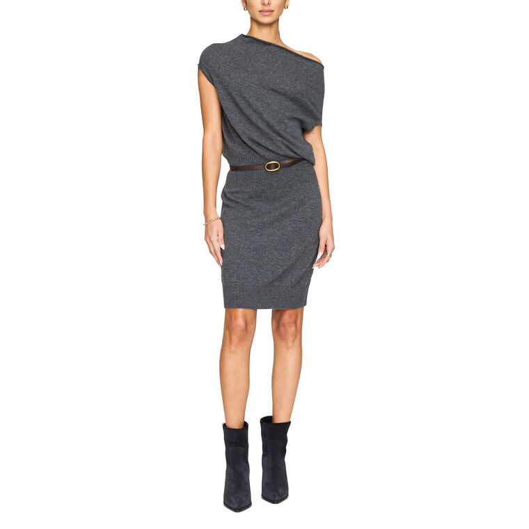 The Lori Sleeveless Cashmere Mini Dress image number null