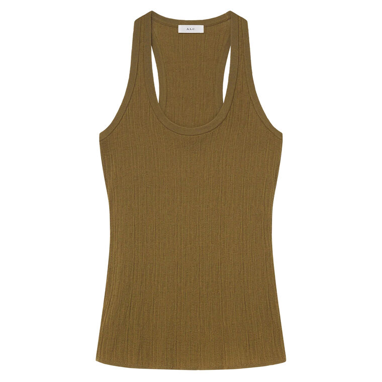 Iris Fine Cotton Knit Tank Top image number null