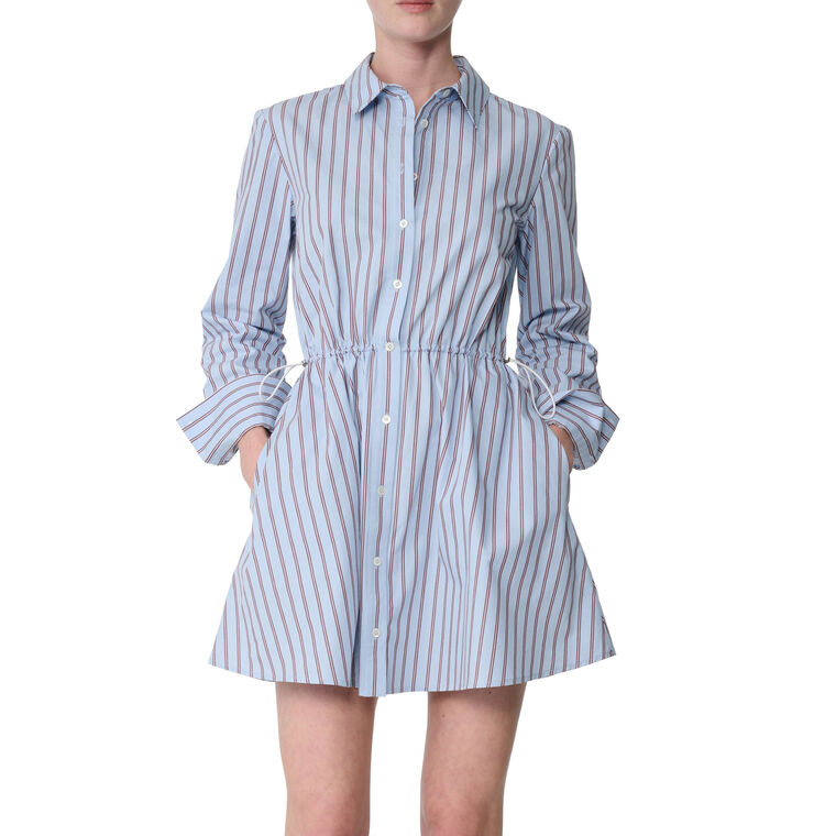 Kirby Long Sleeve Mini Shirt Dress image number null