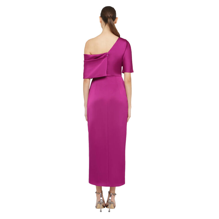 Rayna One Shoulder Draped Gown image number null