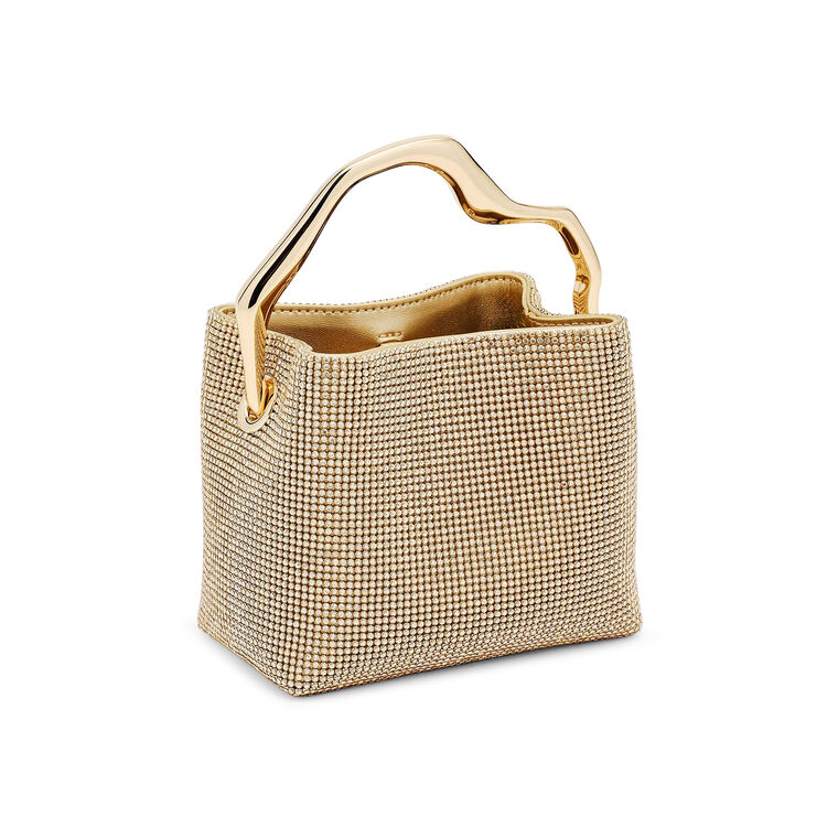 Solene Rhinestone Mini Top Handle Bag image number null