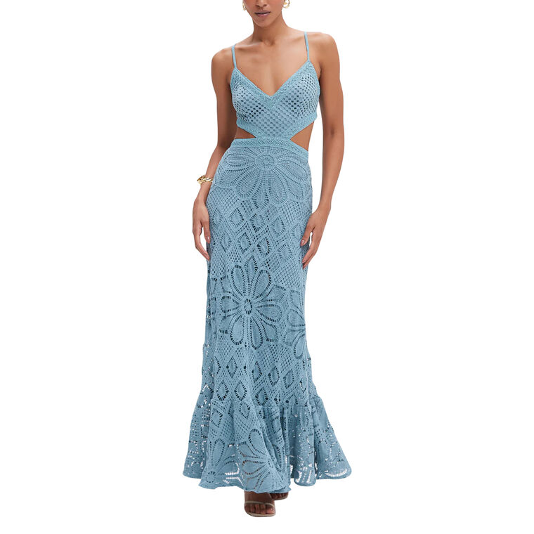 Crochet Midi Dress image number null