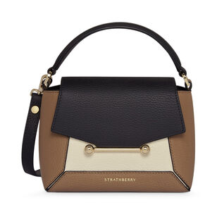 Mosaic Nano Leather Top Handle Bag