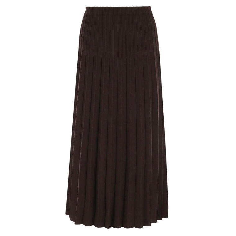 Lena Pleated Midi Skirt image number null