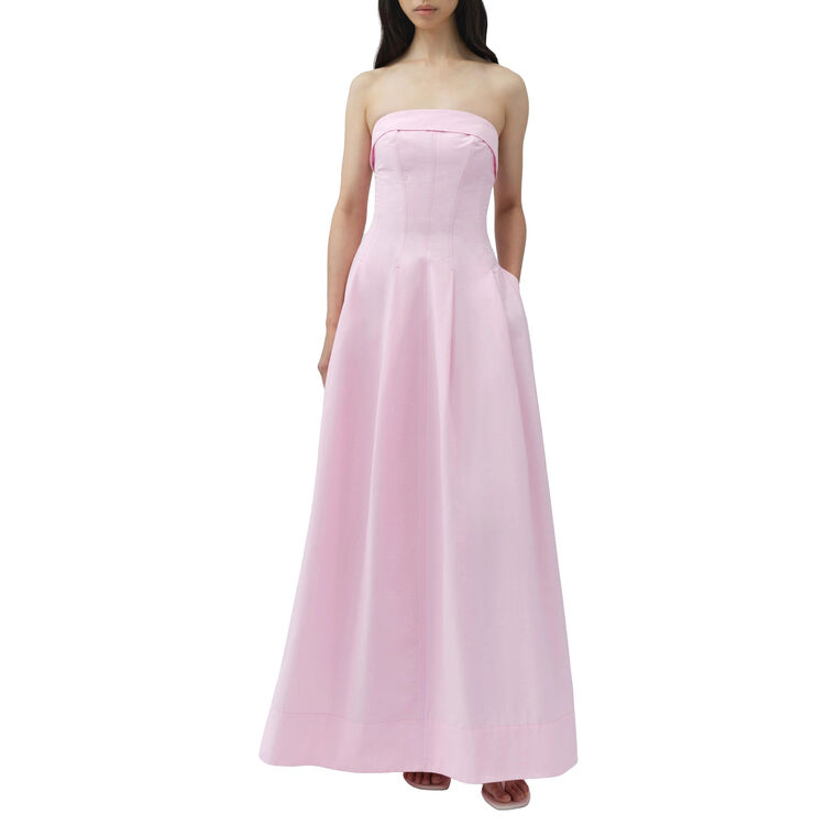 Avril Cotton Bustier Maxi Dress image number null