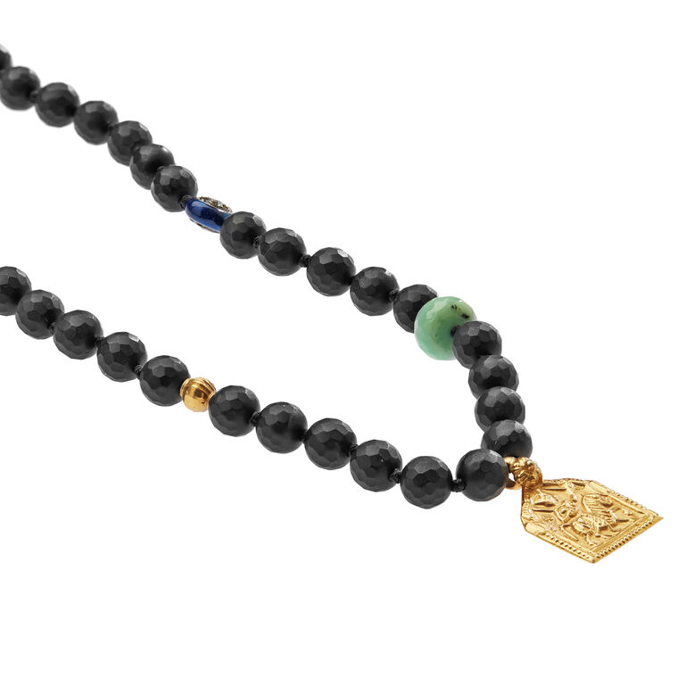 Black Onyx Beaded Necklace image number null