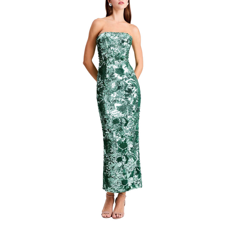 Leslie Sequin Maxi Dress image number null