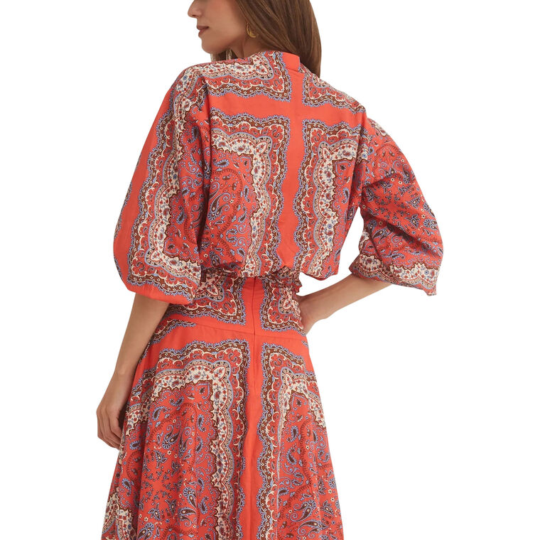 Perrin Gathered Cropped Top image number null