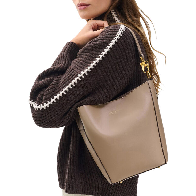 Parker Leather Bucket Bag image number null