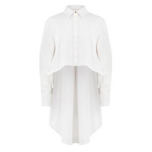 Kira Poplin High-Low Shirt