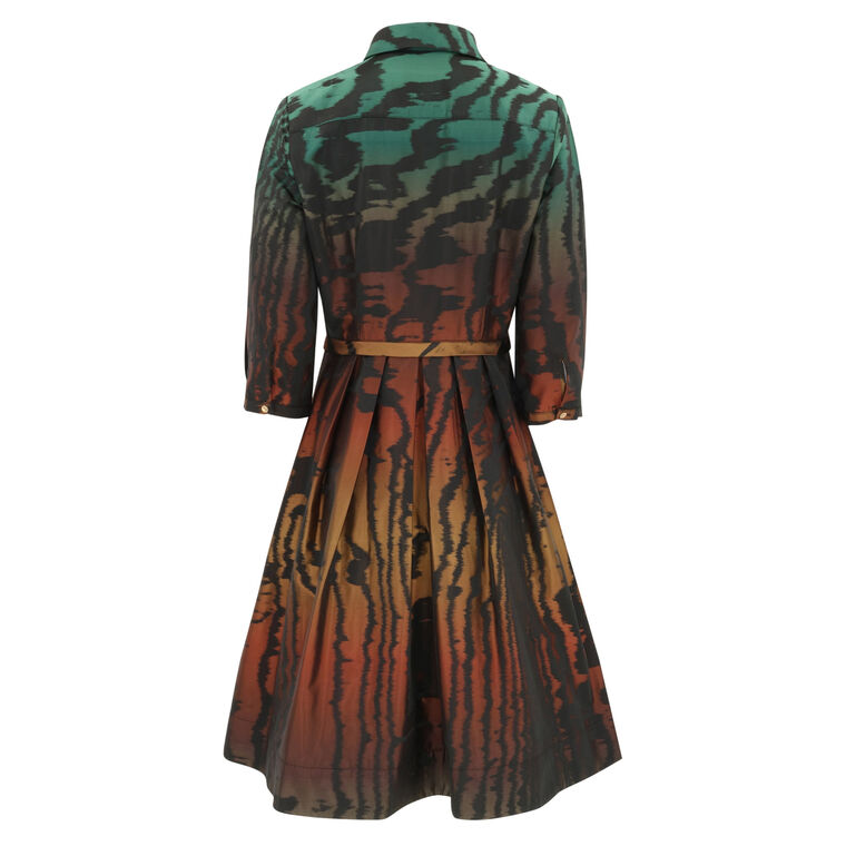 Wood Grain Jacquard Dress image number null