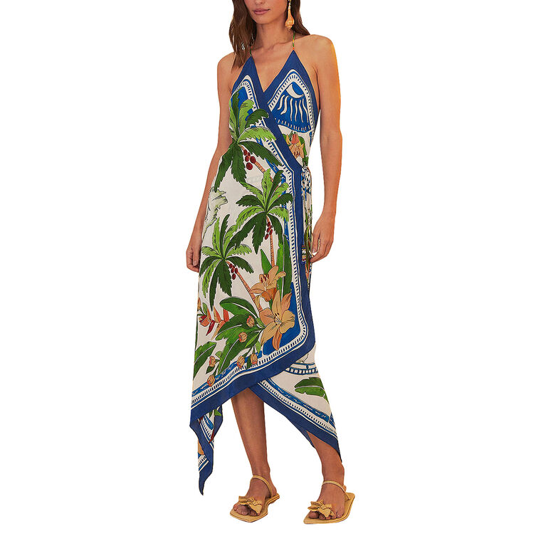 Tropical Destination Sleeveless Maxi Dress image number null