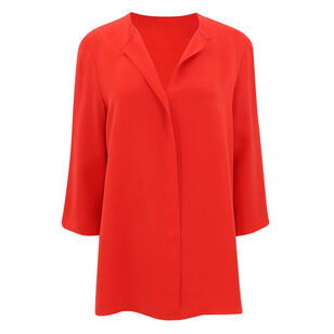 4-Ply Silk Elbow Sleeve Blouse