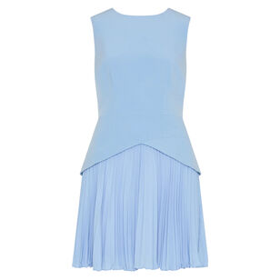 Haddy Sleeveless Pleated Mini Dress