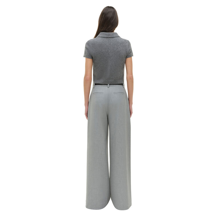 Clayton Wide Leg Pleated Pant image number null
