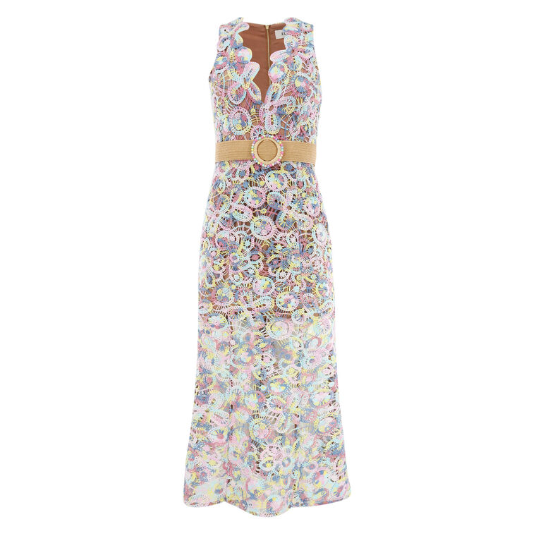 Rue Crochet Midi Dress image number null