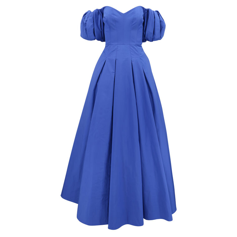 Off The Shoulder Taffeta Gown image number null
