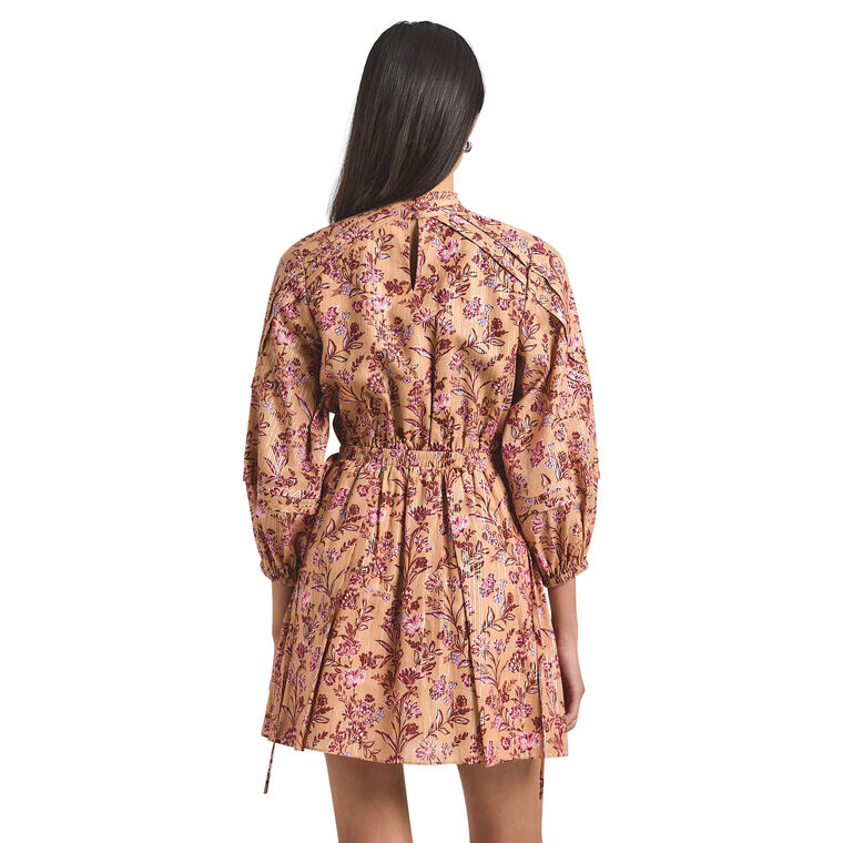 Marisol Lurex Print Voile Mini Dress image number null