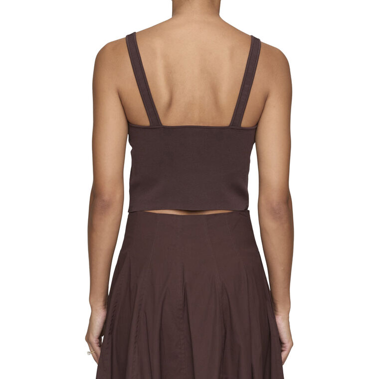 Ani Sleeveless Compact Knit Top image number null