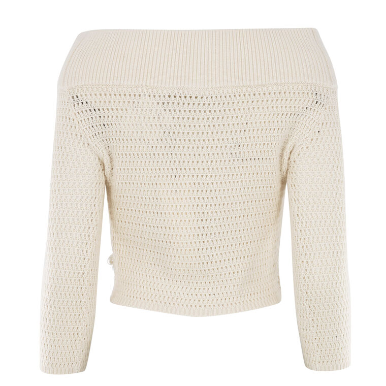 Nami Knit Off Shoulder Cardigan image number null