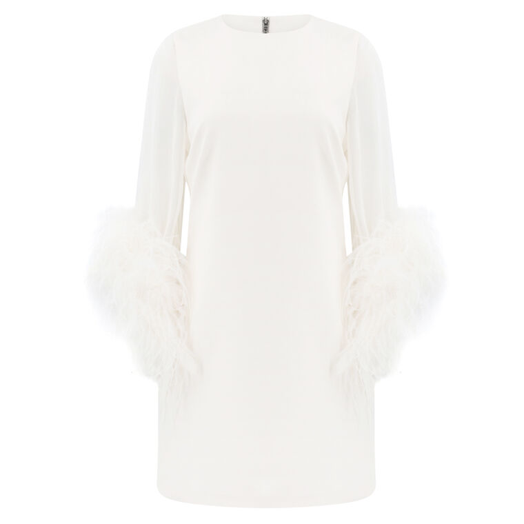 Izola Feather Mini Dress image number null