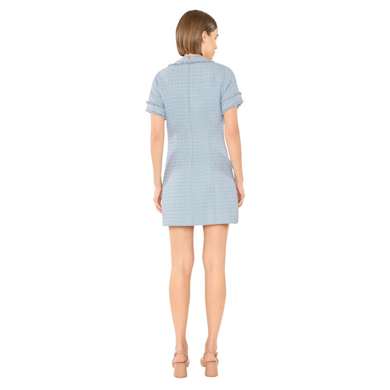 Lenetta Short Sleeve Tweed Mini Dress image number null