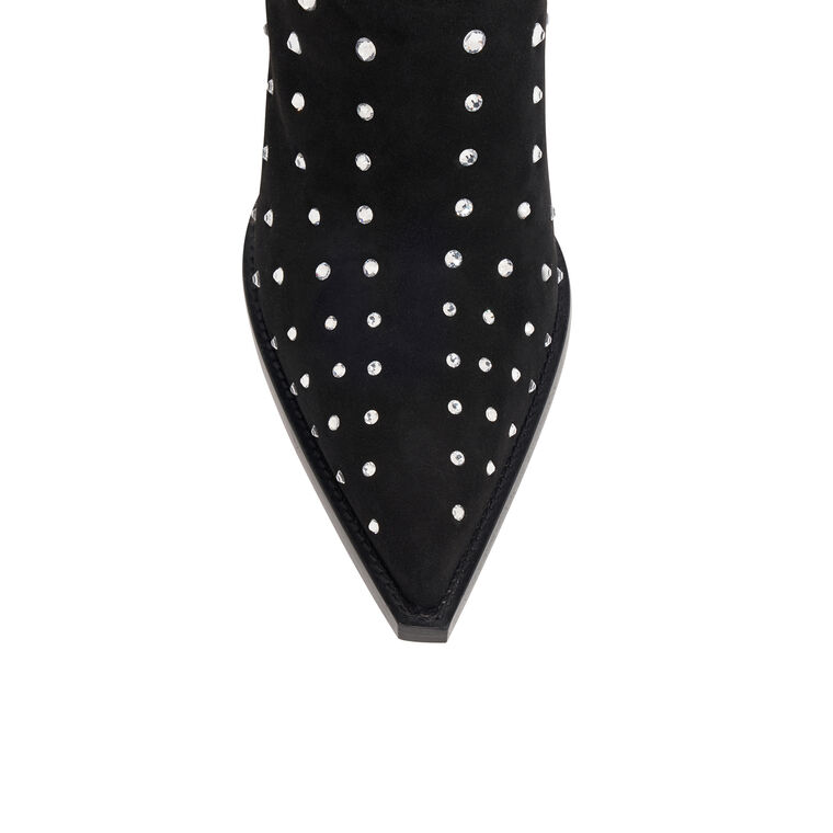 Dublin 95mm Suede Ankle Boot With Crystals image number null