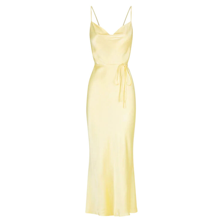 La Lune Bias Cowl Midi Dress image number null