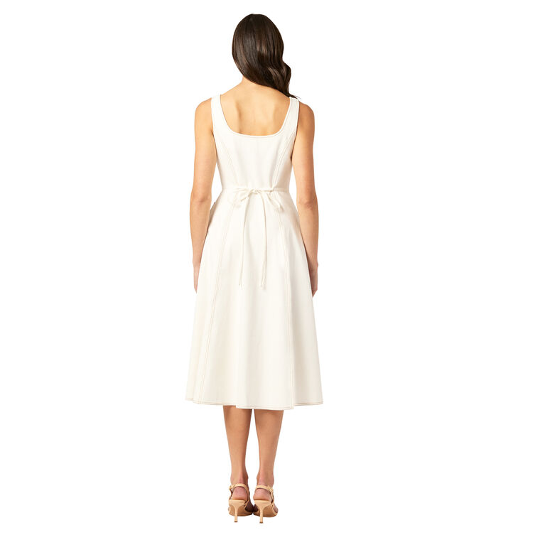 Belle Sleeveless Denim Midi Dress image number null
