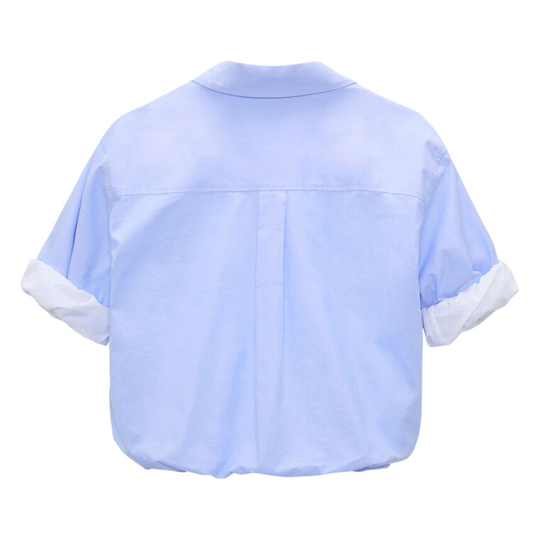 Powerful Ease Short Sleeve Cropped Blouse image number null