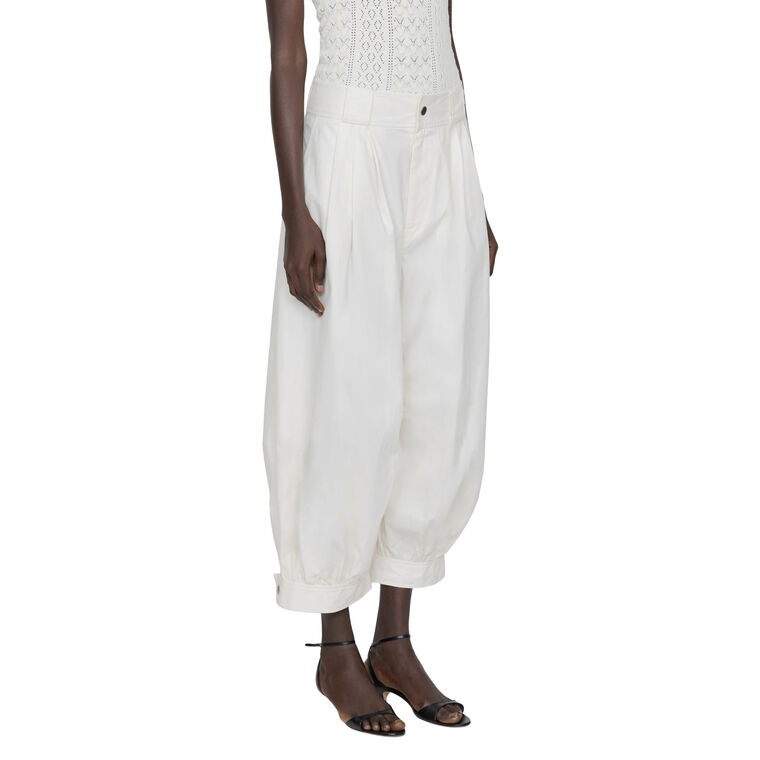 Lois Cropped Twill Balloon Pants image number null