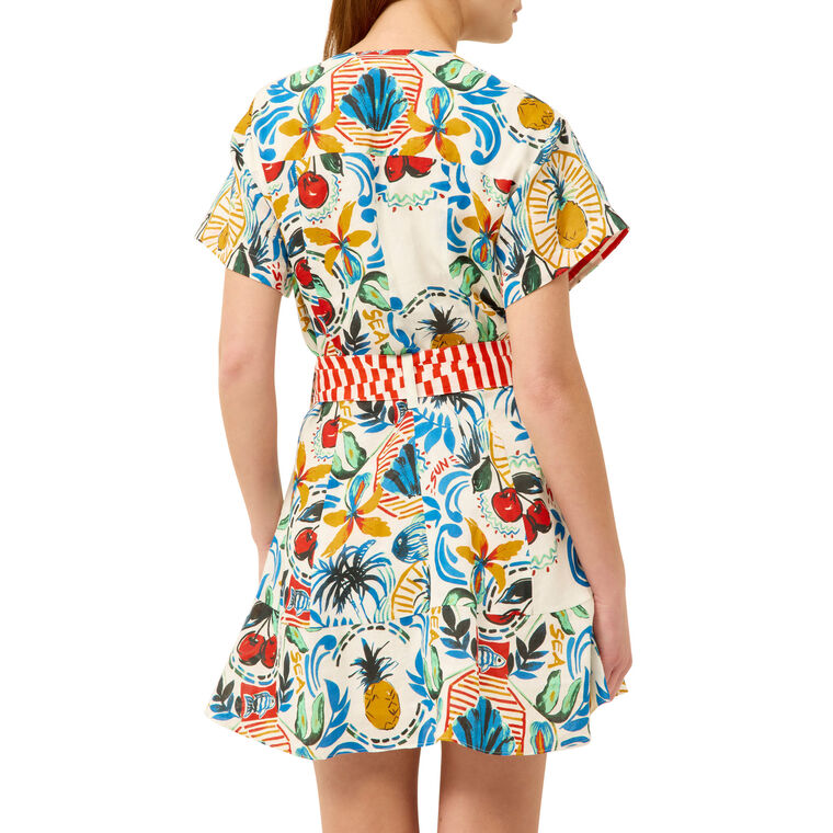 Sable Short Sleeve Mini Shirt Dress image number null
