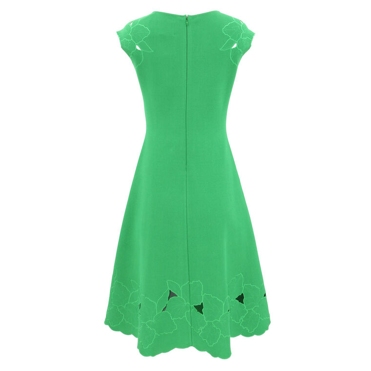 Boat Neck Flare Dress image number null