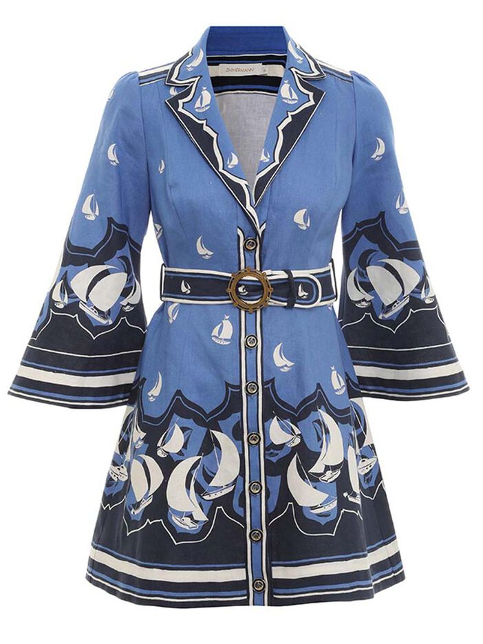 High Tide Mini Shirt Dress image number null