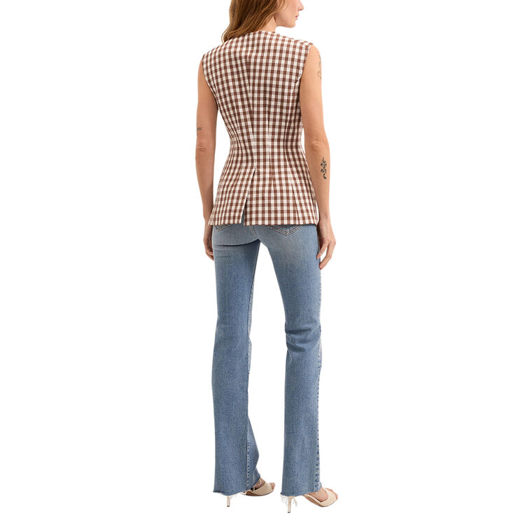 Lois Gingham Seersucker Vest image number null