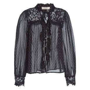 Melody Polka Dot Long Sleeve Top