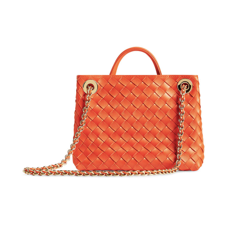 Small Andiamo With Chain Top Handle Bag image number null