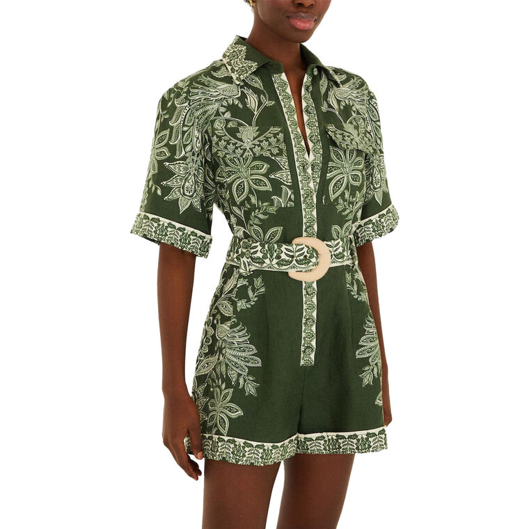 Miranda Belted Romper image number null