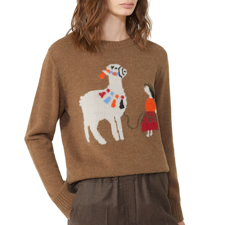 Nitra Alpaca And Wool Pullover Sweater image number null