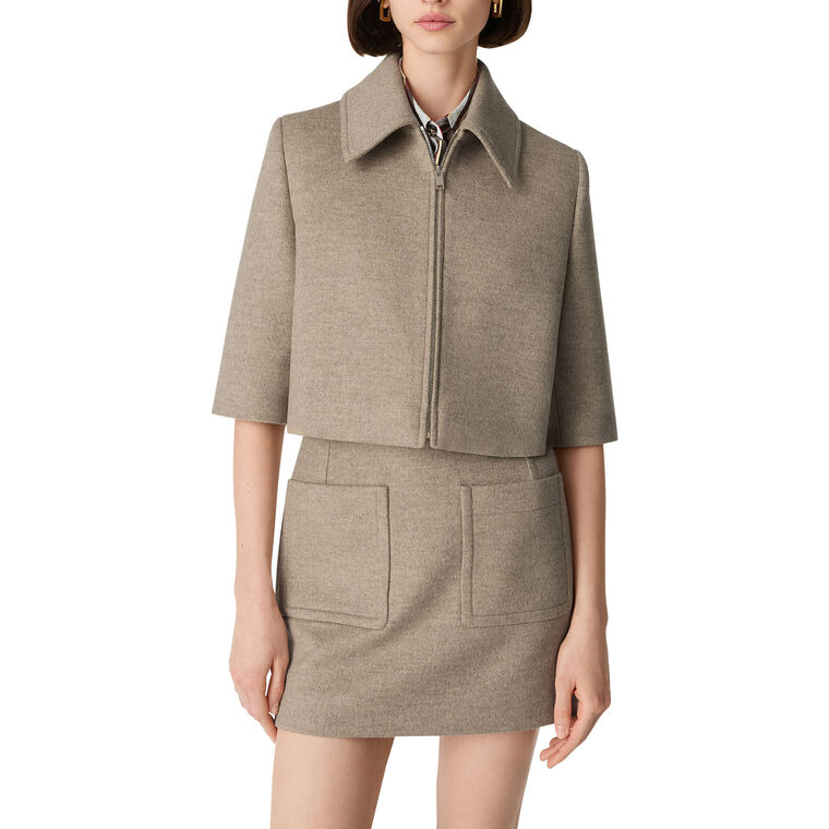Wool And Cashmere Cropped Jacket image number null