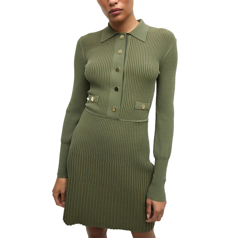 Lauper Long Sleeve Sweater Mini Dress image number null